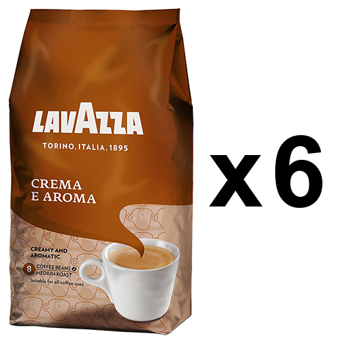 6x1kg - Café en Grano Lavazza Crema & Aroma Expert - Cafémalin